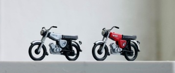 KRES 55045110 - TT - Moped Simson S51, silber und dunkelrot (2 Stück)